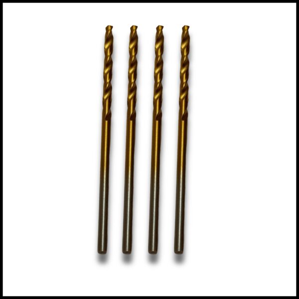 M2 HSS drill bit 1mm with titanium coating for industrial use