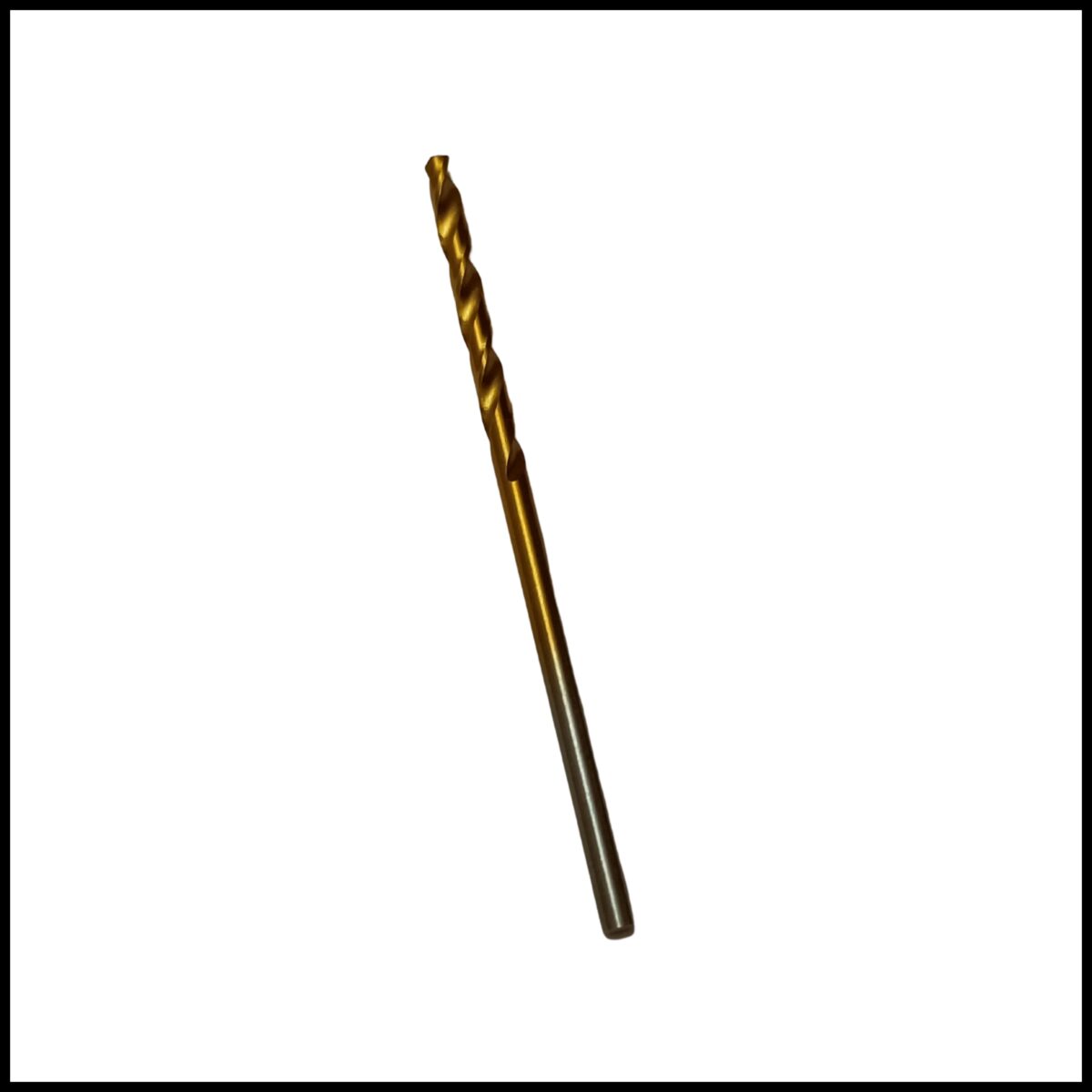 1mm HSS drill bit with TiN coating for precise metal and wood drilling