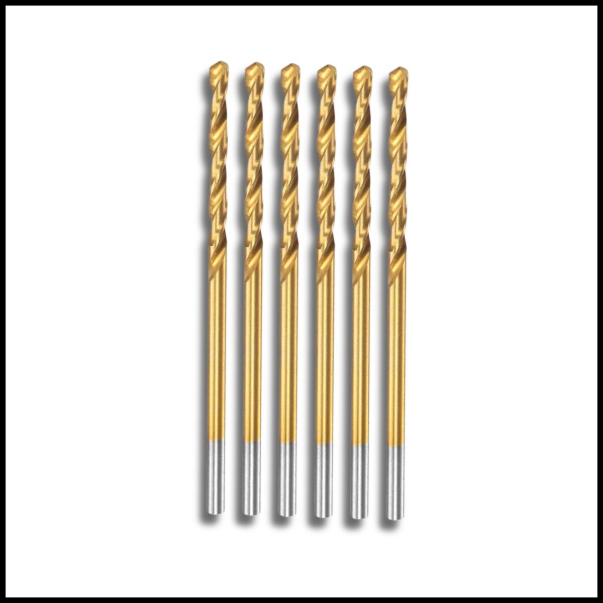 Sharp spiral 2mm HSS drill bit for smooth cuts and chip removal