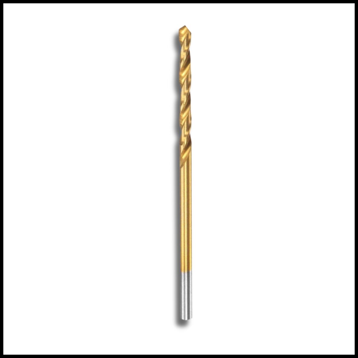 M2 grade titanium-coated 2mm HSS drill for industrial applications