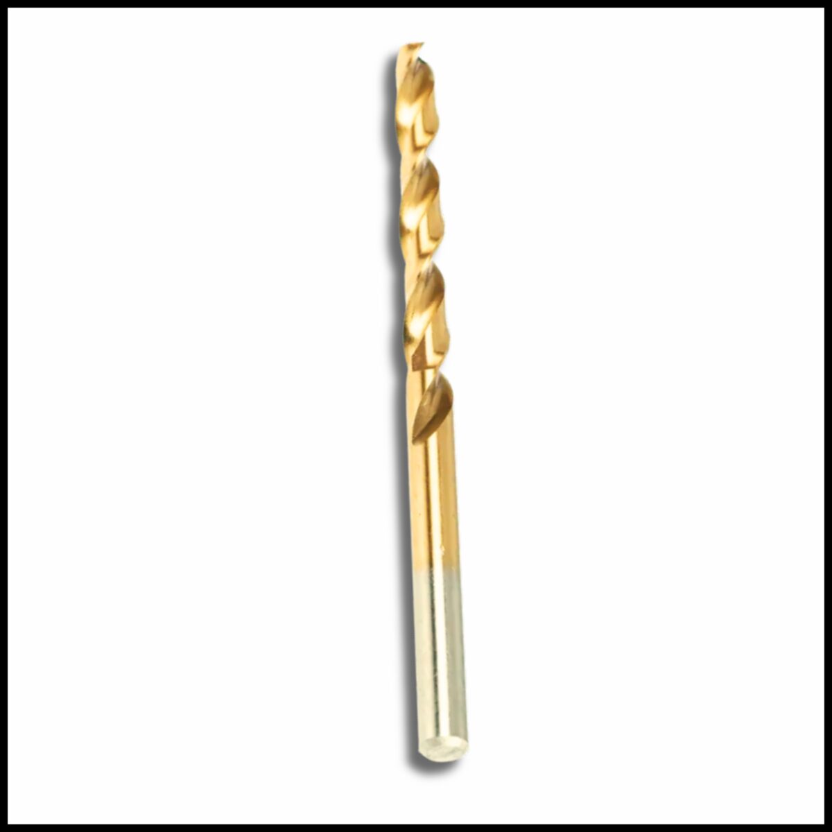 Titanium-coated 5mm HSS drill bit for clean cuts and durability
