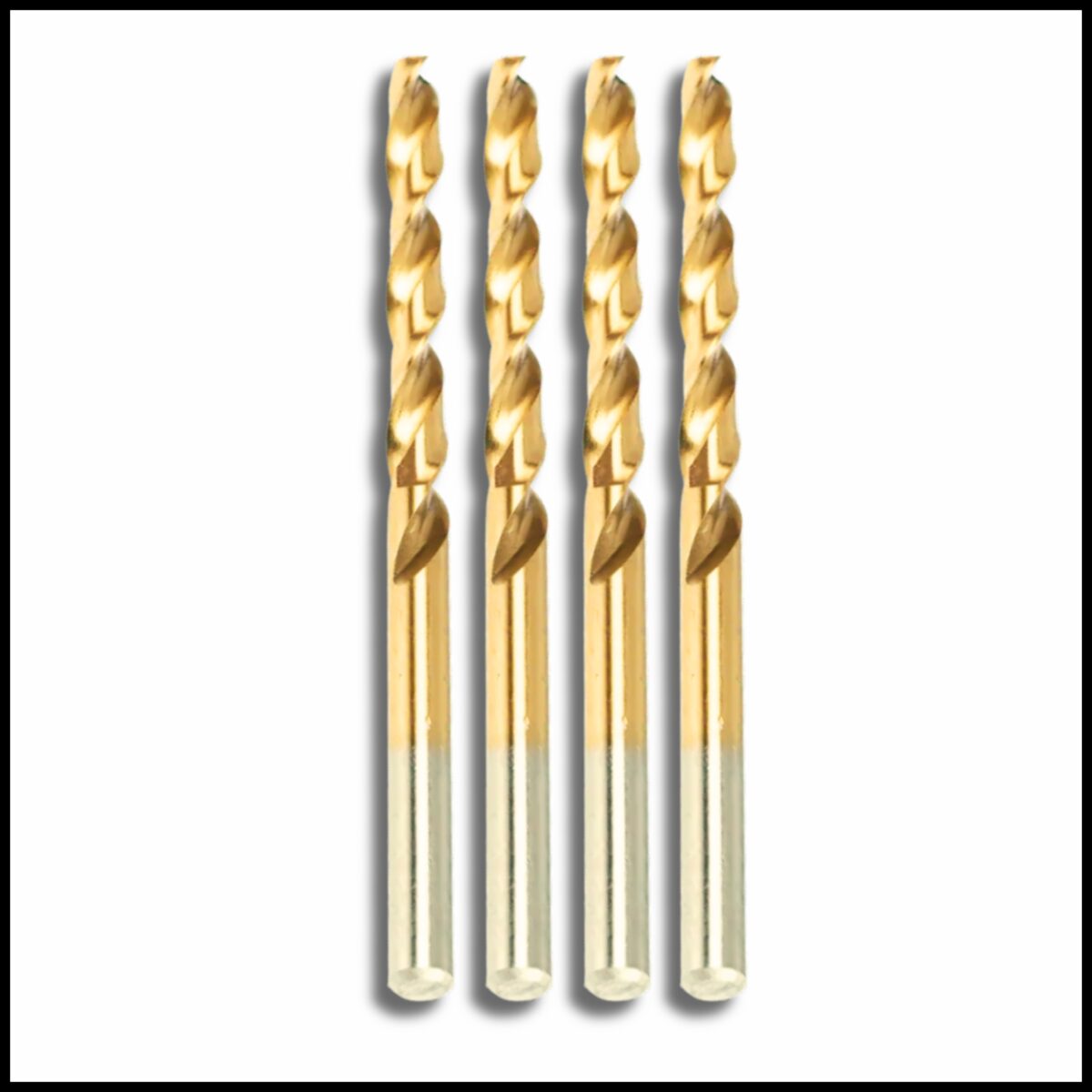 5mm HSS drill bit with TiN coating for smooth and precise metal drilling