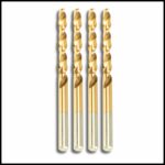 5mm HSS drill bit with TiN coating for smooth and precise metal drilling