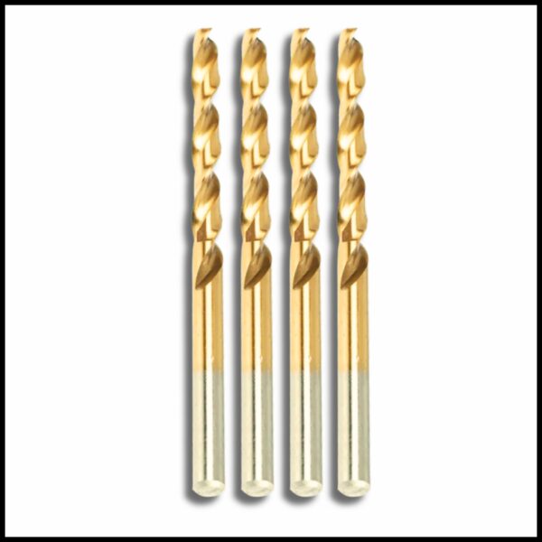 5mm HSS drill bit with TiN coating for smooth and precise metal drilling