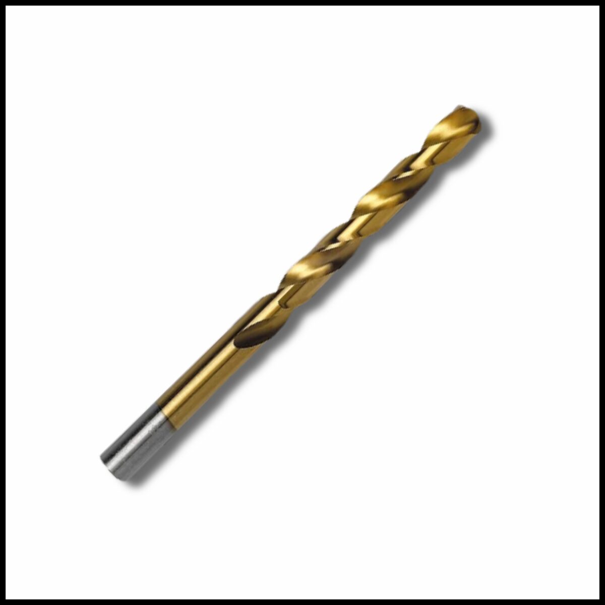 Durable 6mm titanium-coated HSS drill for fast and clean cutting