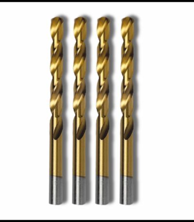 6mm HSS drill bit with TiN coating for smooth, precise metal drilling