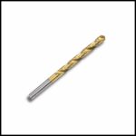 Titanium-coated 7mm HSS drill for clean cuts and long tool life