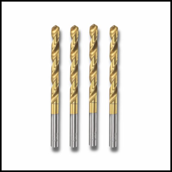 7mm HSS drill bit with TiN coating for smooth and accurate metal drilling