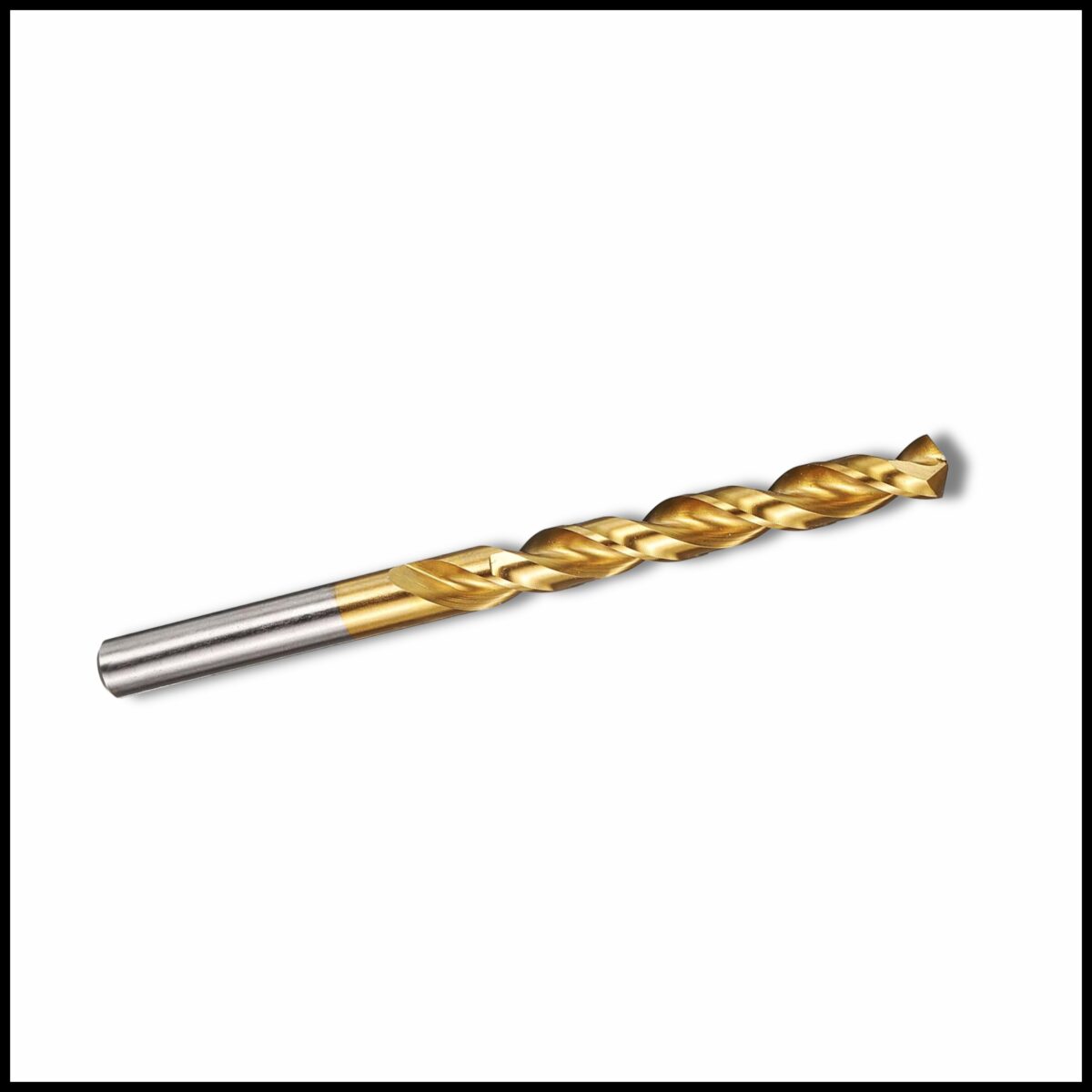 8mm HSS drill bit with TiN coating for precise and smooth metal drilling