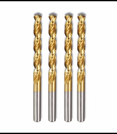 Titanium-coated 8mm HSS drill bit for high-speed industrial drilling