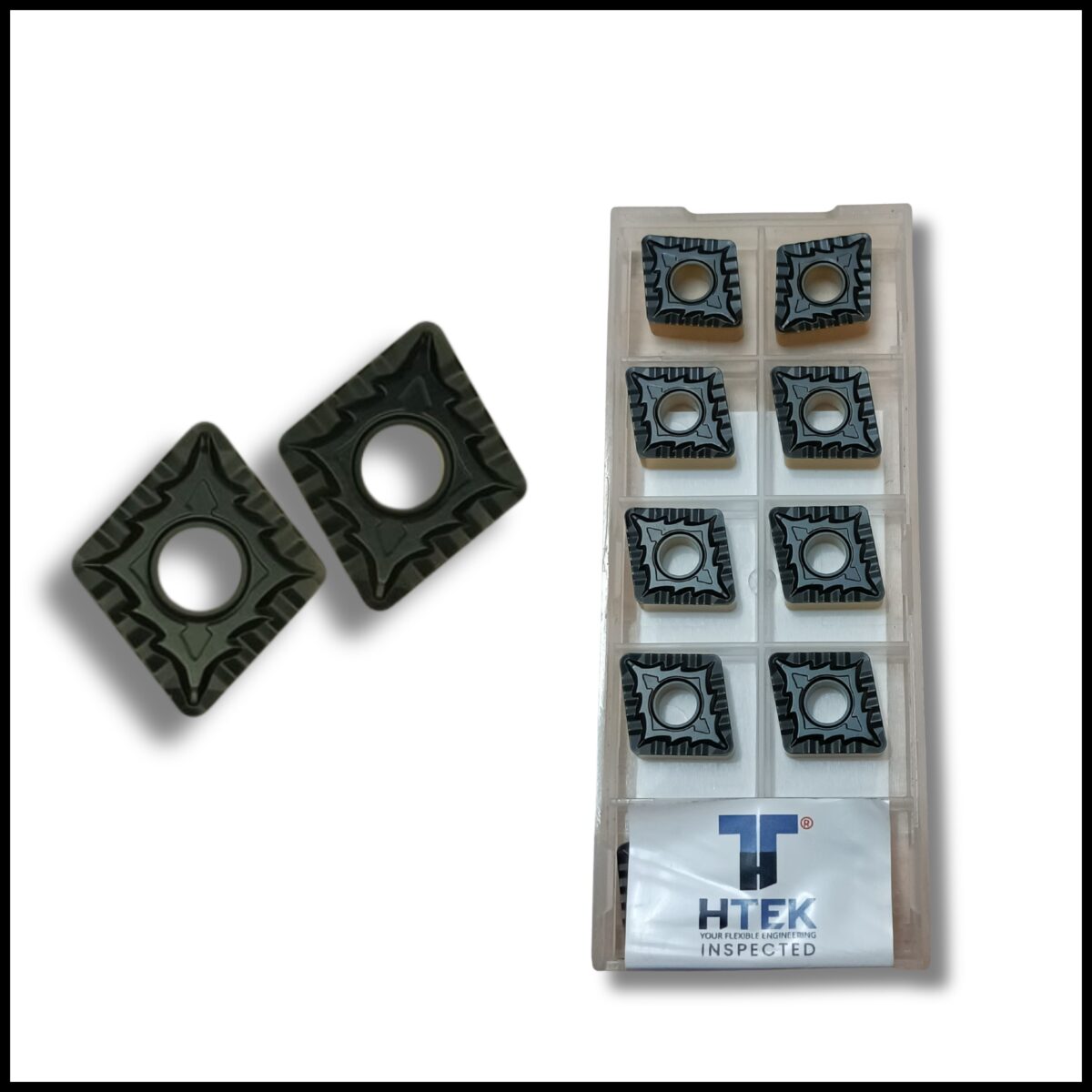 High-precision turning inserts by Htek Pro – fits all turning insert sizes