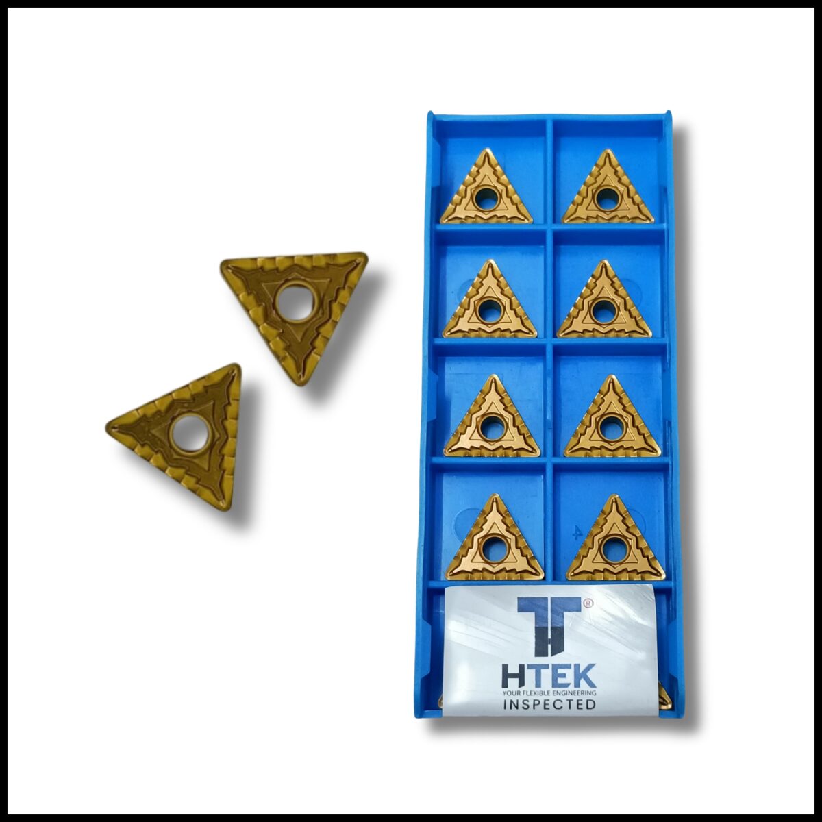 High-quality turning inserts by Htek Pro, fits all turning insert sizes