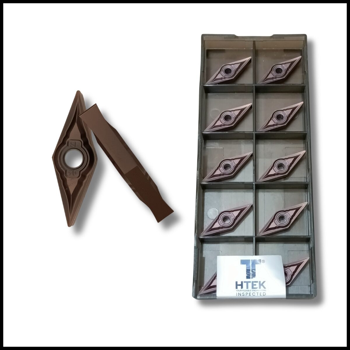 Types of turning inserts – VNMG 160404 SF HM 600 CNC insert by Htek Pro