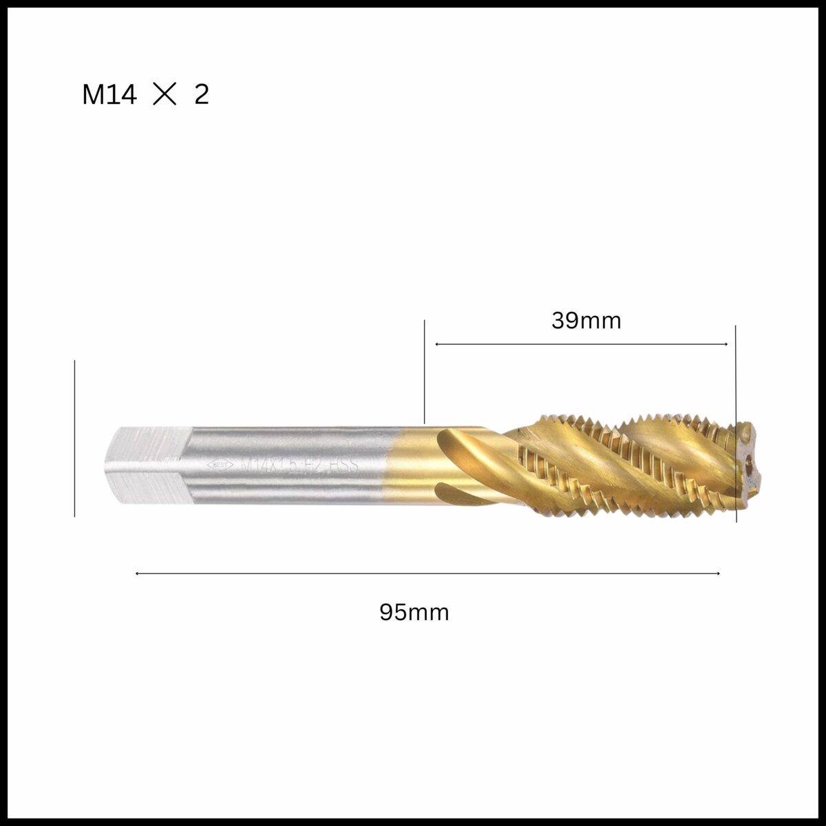 Efficient chip evacuation, blind & through-hole.