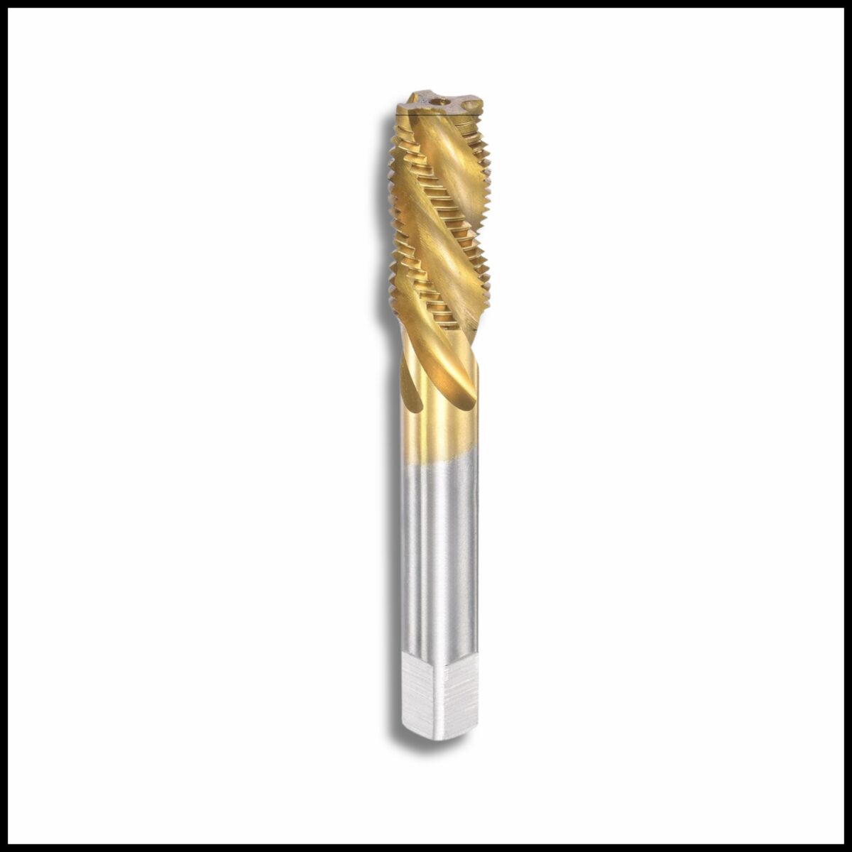 M14x2 HSS Tin-coated spiral tap.
