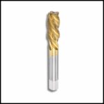 M14x2 HSS Tin-coated spiral tap.