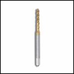 TiN coated Spiral Tap HSS M2×0.4 6H for cnc fine threading applications