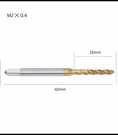 CNC machine tap with upward chip removal for precise and smooth tapping