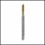 Precise M2.5x0.45 HSS Tin spiral tap.