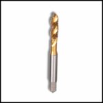 M6x1 HSS Tin-coated spiral tap.