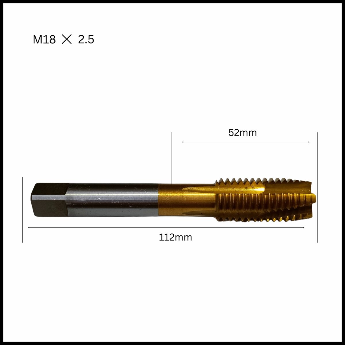Machine Tap: SPPT Spiral Flute delivers clear M18x2.5 threads in CNC.