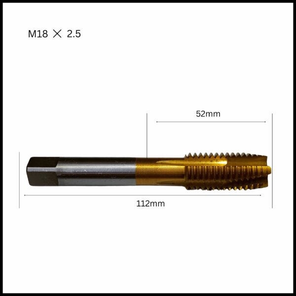 Machine Tap: SPPT Spiral Flute delivers clear M18x2.5 threads in CNC.