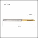 High-Speed Steel CNC Machine Tap Ideal for Steel, Aluminum, and Alloys