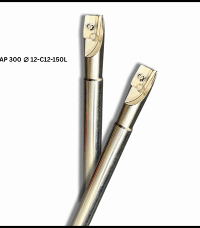 High-precision APMT 1135 BAP 300 milling cutter with 12mm shank, 150mm length