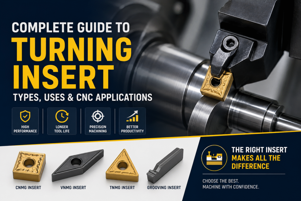 Complete Guide to Turning Insert Types, Uses, and CNC Applications